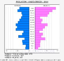 piramide de poblacion en Valdeverdeja