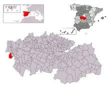 Plano de situación de Valdeverdeja